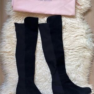 Stuart Weitzman Elegant Black Over-the-Knee Boots size 6.5